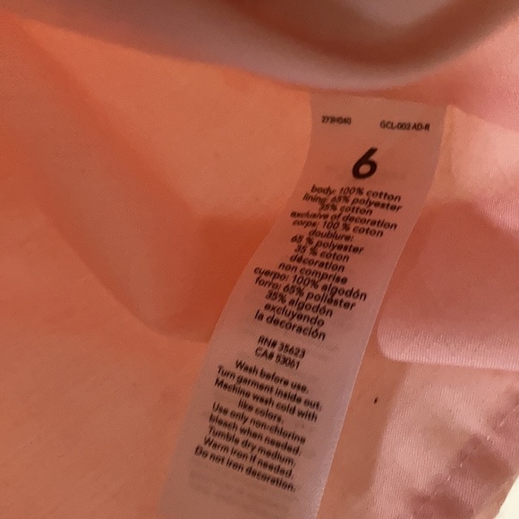 Carter’s Pink Ruffle Kid’s Top size 6 - Picture 5 of 8